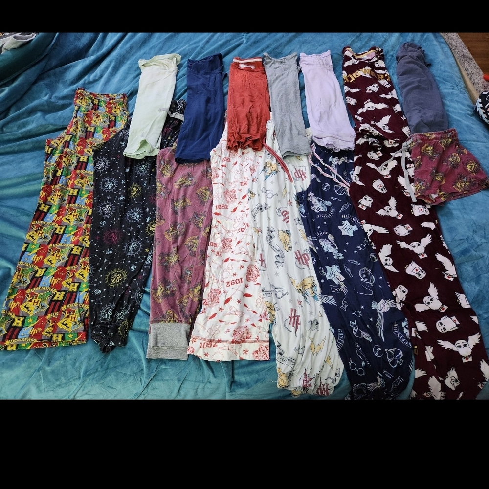 Colorful Patterned Pajama Pants Set